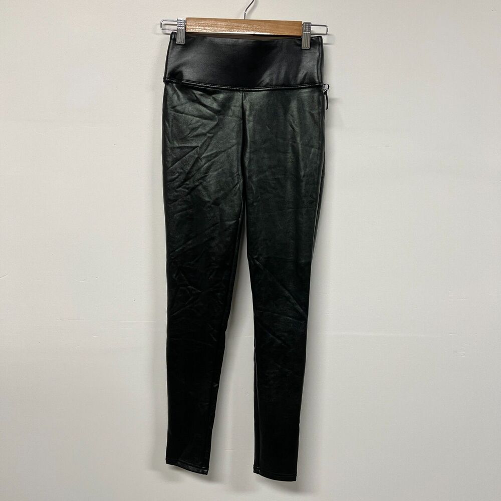 1.STATE Faux Leather Leggings XS Black High Rise Stretch Moto Biker Look Punk